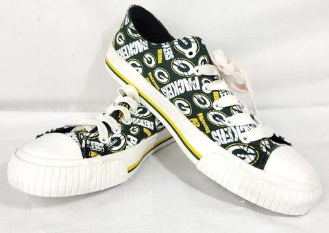 FOCO Women's Cloth Rubber Shoes 9 Green Bay Packers Sports Football Pre-Owned Cover