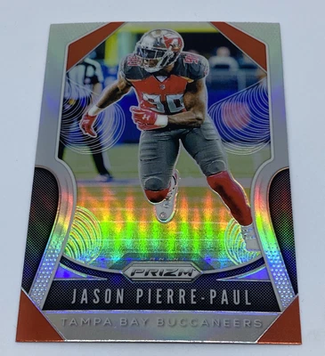 2019 Panini Prizm Jason Pierre Paul Silver Prizm Refractor Buccaneers #196 - Image 1 of 2
