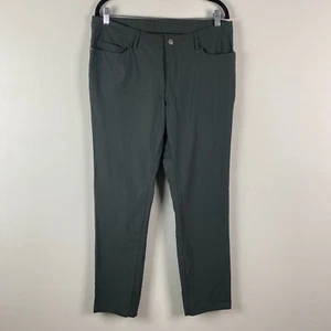 Jos A Bank Slim Fit Traveler Gray Flat Front Pants 34x30 - Picture 1 of 10