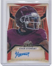 2023 Leaf Metal Super Prismatic Evan Stewart Autograph 1/1 Texas A&M