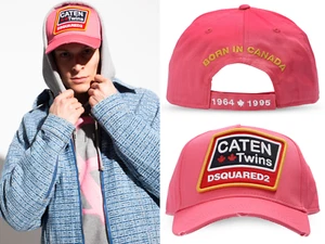 Dsquared2 Caten Twins Patch Baseball Cap Trucker Hat New - Picture 1 of 16