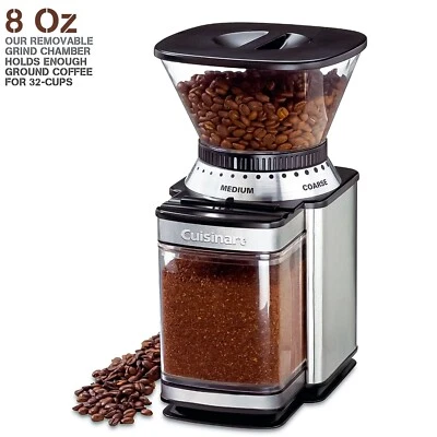 CUISINART Coffee Grinder, Electric Burr One-Touch Automatic Grinder, (DBM-8)