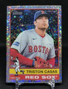 Triston Casas 2025 Topps Heritage Silver Sparkle #377 Boston Red Sox - Picture 1 of 2