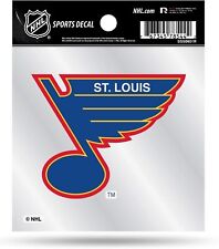 St Louis Blues Retro Logo Premium 4x4 Decal with Clear Backing Flat Vinyl...