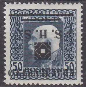 YUGOSLAVIA - 1919 INVERTED OVERPRINT - BEST STAMP SET Mi: 41 - **MNH**- LUXUS !! - Bild 1 von 1