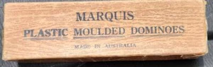 Vintage Marquis Plastic Moulded Dominoes Complete Set - Foto 1 di 2