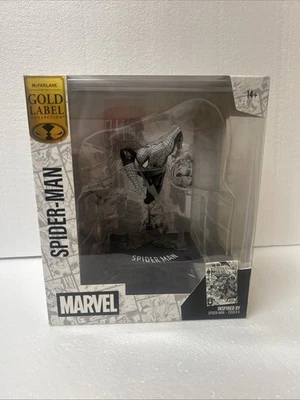 💥McFarlane Gold Label EXCLUSIVA Figura Posada de Spider-Man Blanco y Negro Nueva en Caja Foto 1 de 4