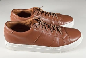 Greats Brooklyn Shoes Men’s 9 Royale Brown White Sole Low Top Sneakers Casual - Picture 1 of 12