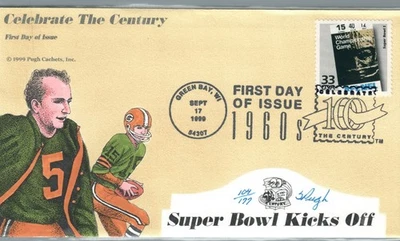 1999 First day Cover #3188l Super Bowl I Chiefs vs Packers Pugh Cachet - Image 1 of 2
