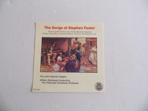The Songs of Stephen Foster - The John Halloran Singers - CD (3). - Foto 1 di 3