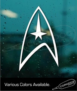 Trekkie VINYL STICKER DECAL  ENTERPRISE KIRK SCI-FI SPACE FRONTIER KHAN SPOCK - Bild 1 von 4
