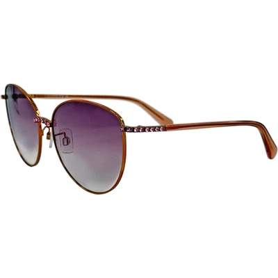 Óculos de sol feminino Swarovski SK0344H metal 72T rosa brilhante 59-17 gradiente bordô - Imagem 1 de 4