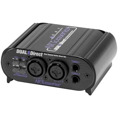 ART DualXDirect Dual Professional Active Direct Box - Image 1 of 4