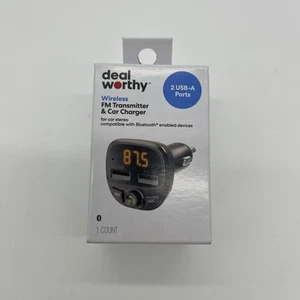 FM Bluetooth Transmitter - dealworthy Black - Picture 1 of 3