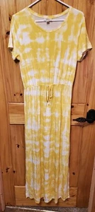 Style & Co Woman's Yellow Maxi Dress Medium NWT - Picture 1 of 1