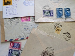 Middle east postal history 6 covers,1x only  front between 1923-1966 - Picture 1 of 15