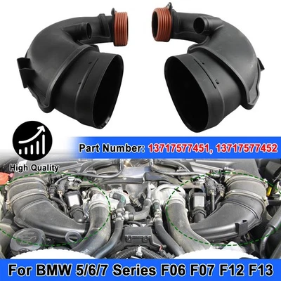 Tubo de manguera de conducto de admisión de aire del motor izquierdo+derecho para BMW Serie 5/6/7 F06 F07 F12 F13 Foto 1 de 4