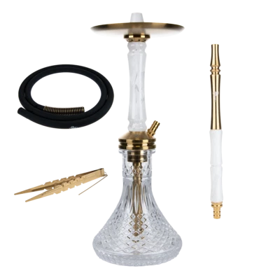 Jookah Straight Flush Edelstahl Shisha Set - Wasserpfeife mit Zubehör  - Bild 1 von 4