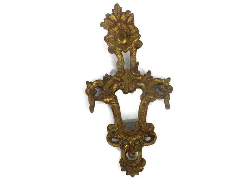 Florentine Wooden Framed Mirror Gilded Wood Ornate Italy Rococo Gesso Italian Cover