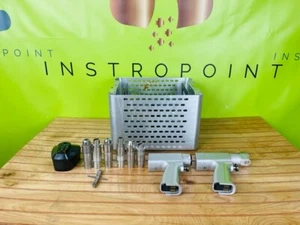 STRYKER SYSTEM SET 4 POWER INST - 4108 SEGA SAGITALE, 4103 TRAPANO ROTANTE + ATTACCHI - Foto 1 di 12