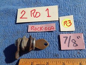 1937-1939 Rock-ola Lock & Key 7/8 inch - EPCO Lock 2 RO 1 (B)