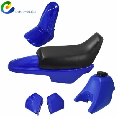Kit de tanque de gasolina de asiento de guardabarros de plástico para Yamaha PW50 PY50 azul Foto 1 de 4