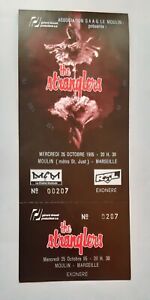 ticket billet UNUSED stub place concert THE STRANGLERS 1985 Marseille FRANCE
