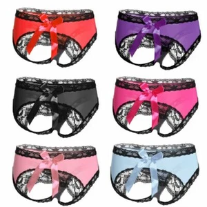 ☆USA☆ Sexy Damen Spitze Tanga G-String Schrittles Höschen Dessous Unterwäsche T-Back - Bild 1 von 18