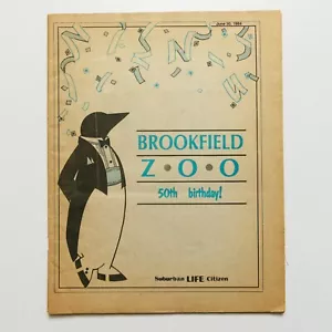 Periódico Brookfield Zoo 50th Suburban Life 1984 de colección - Imagen 1 de 5