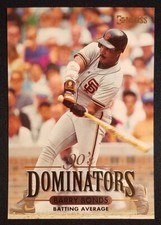 1994 Donruss Dominators #7 Barry Bonds Batting Average Jumbo /10000 NM-MINT