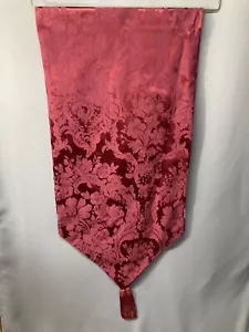 Waterford Red Floral Table Runner Floral Sateen Two Layer 67x16 PolyCotton - Picture 1 of 8