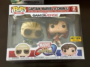 Funko POP Gamerverse Capitana Marvel vs Chun-Li Hot Topic Exclusivo Paquete de 2 - Imagen 1 de 6