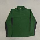 The North Face 1/4 Zip Pullover Mens Size Small Green Fleece