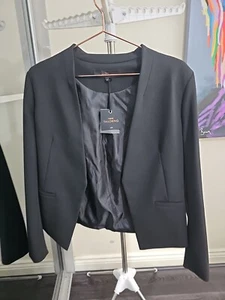 Black fitted NEXT Tailoring Jacket 14 - Picture 1 of 4