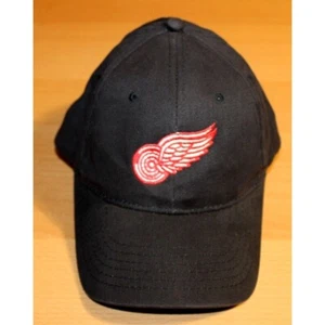 NHL Hockey Vintage Detroit Red Wing verstellbare Snapback Mütze Kappe Einheitsgröße schwarz - Bild 1 von 7