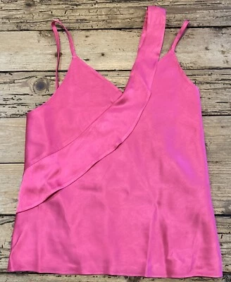 Helmut Lang Women’s Size 0 Pink Double Satin Sash Slip Top - Image 1 of 4