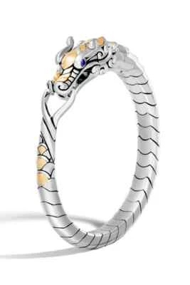 100% AUTÉNTICO NUEVO BRAZALETE MUJER JOHN HARDY LEGENDS NAGA PLATA Y ORO DRAGÓN EE. UU. M Foto 1 de 4