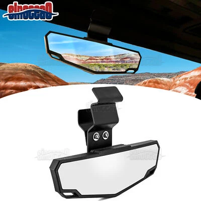 For 2016-2025 Can am Defender HD5/HD8/HD10 Max Convex Center Rear View Mirror - Image 1 of 4