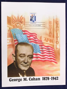 George M. Cohan 1878-1942, 1978 S.E. Stampa Harris, #1756 FDC Performing Arts - Foto 1 di 5