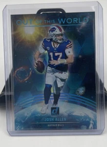 2021 Panini Donruss Josh Allen Out of this World Cubic Parallel /50 Buffalo Bill - Picture 1 of 2