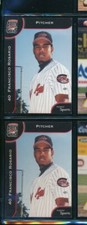 Lot (2) 2002 Multi-Ad #17 Francisco Rosario Charleston Alley Cats (CE70) SWSW6