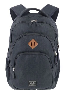 travelite Basic Melange Backpack Rucksack Freizeitrucksack Uni Marine dunkelblau - Bild 1 von 4