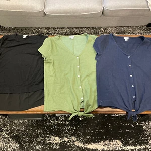 J. Crew Factory MEDIUM Button Down Top M Lot Of 3 1315 - Picture 1 of 10