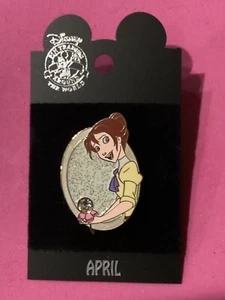 Prendedor Disney 22736 WDW Jane Princess Estreno Piedra de Nacimiento Abril - Imagen 1 de 3