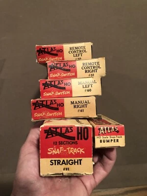 Atlas HO Snap Switch 50, 51, 60, 61, Straight Track, Bumper - Image 1 of 4