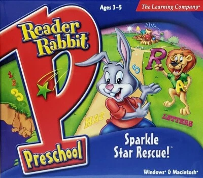 Reader Rabbit Preschool Sparkle Star Rescue Ages 3-5 Learning Company New Sealed - Image 1 of 4