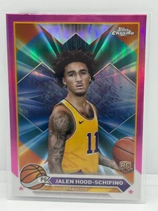 Jalen Hood-Schifino Rookie Pink Refractor 2023-24 Topps Chrome Basketball # 35 - Picture 1 of 2
