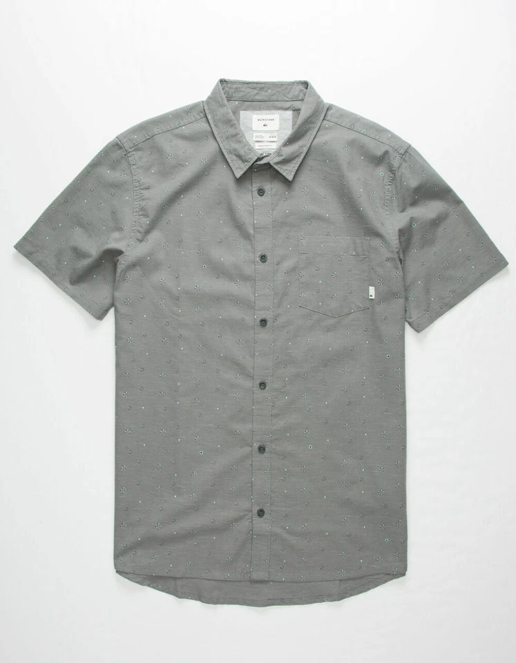 QUIKSILVER Men's S/S Button-Up Shirt MAGNETIC ROLL - KZE6 - XLarge - NWT  - Image 1 of 1