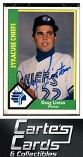 Doug Linton 1990  CMC Syracuse Chiefs #5 TTM/IP Signed Autographed