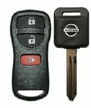 Controle remoto 3B + chave chip transponder N104 Sentra Titan Versa Xterra em branco (46) A++ - Imagem 1 de 4